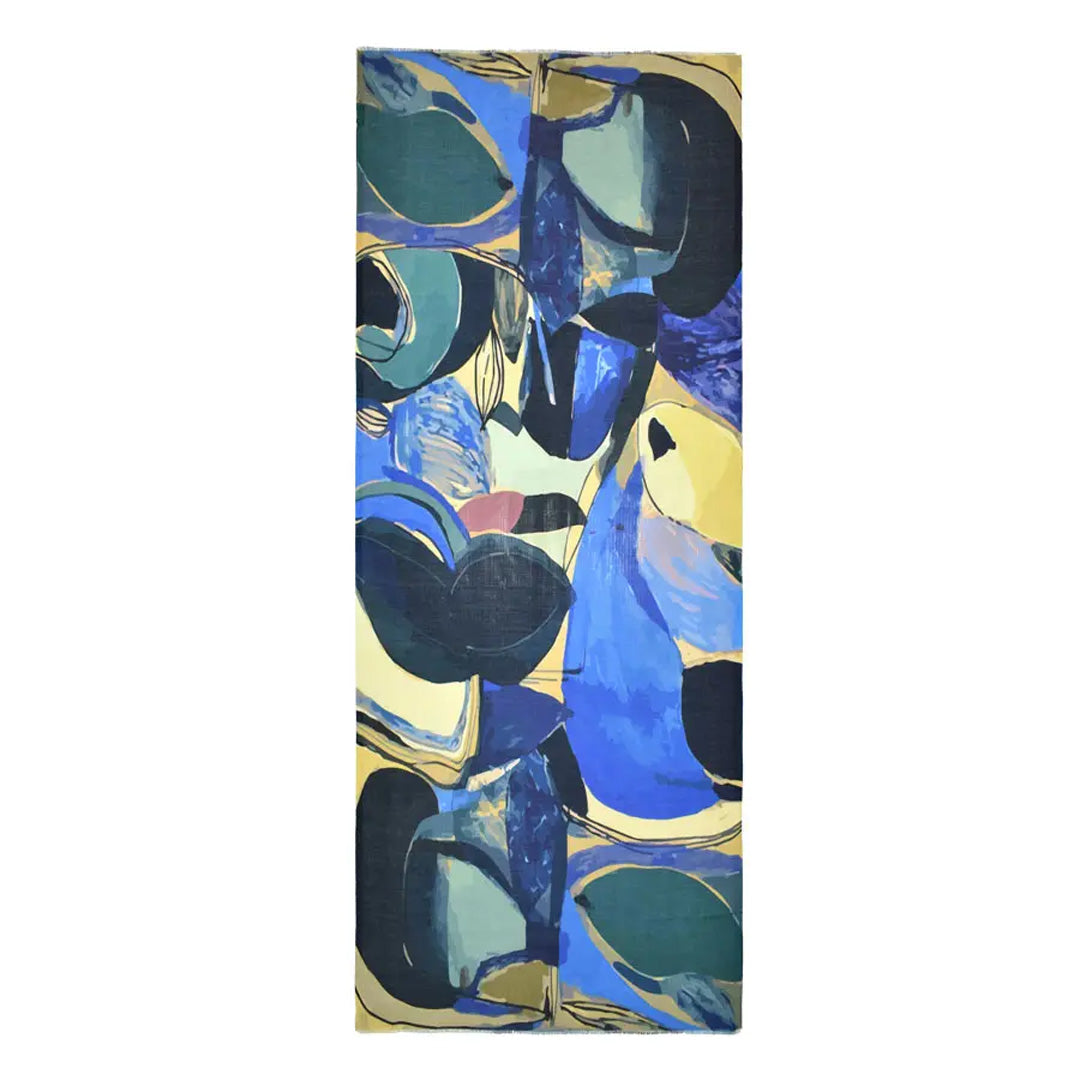 Dupatta Designs Scarf – Armstrong Modern Abstract Blue