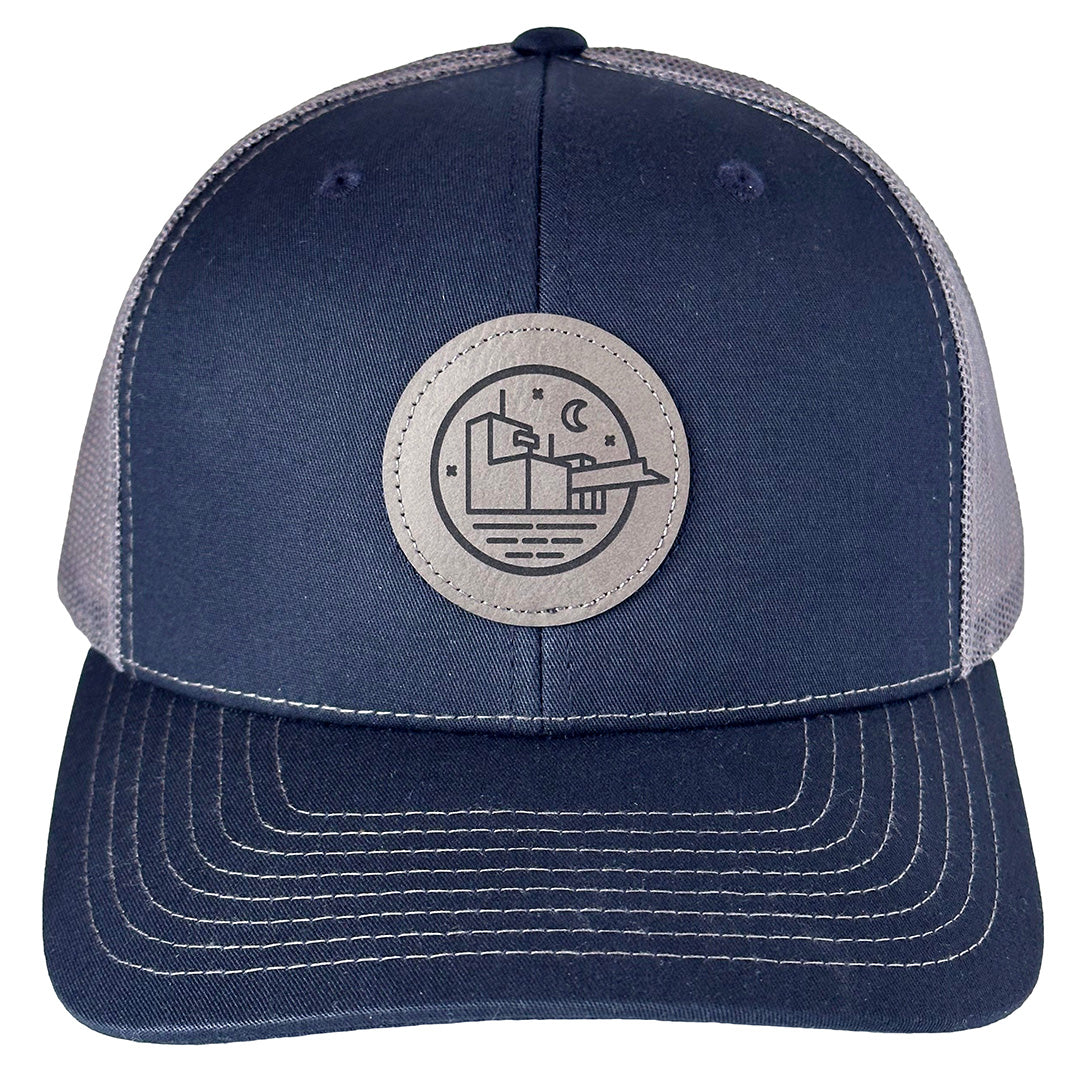 Guthrie Badge Cap – Navy and Grey