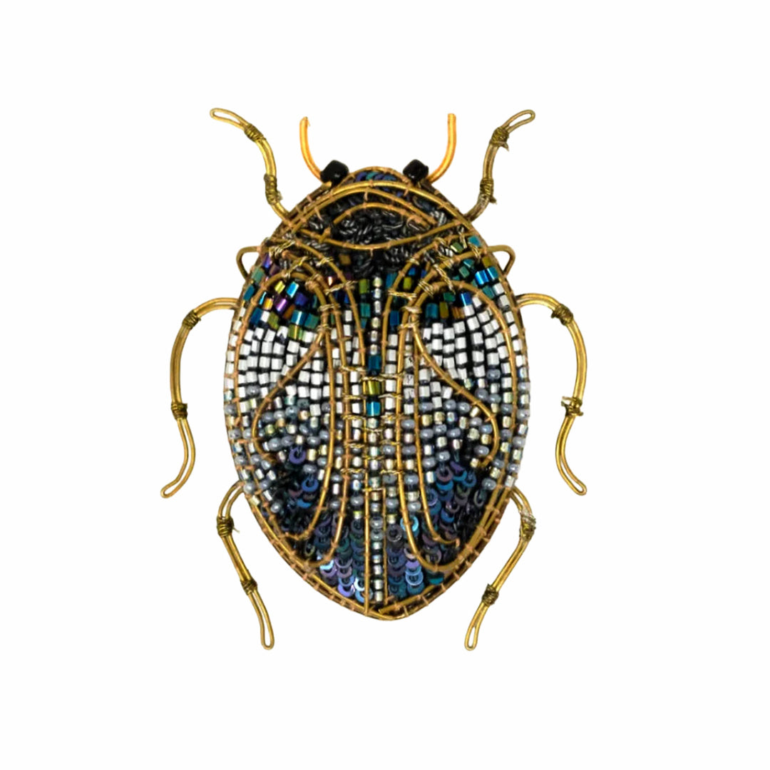 Trovelore Brooch Pin – Jeweled Scarab Beetle