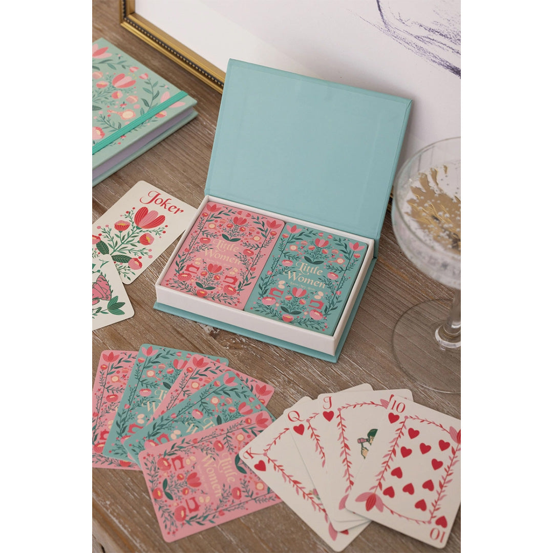 Little Women Playing Cards