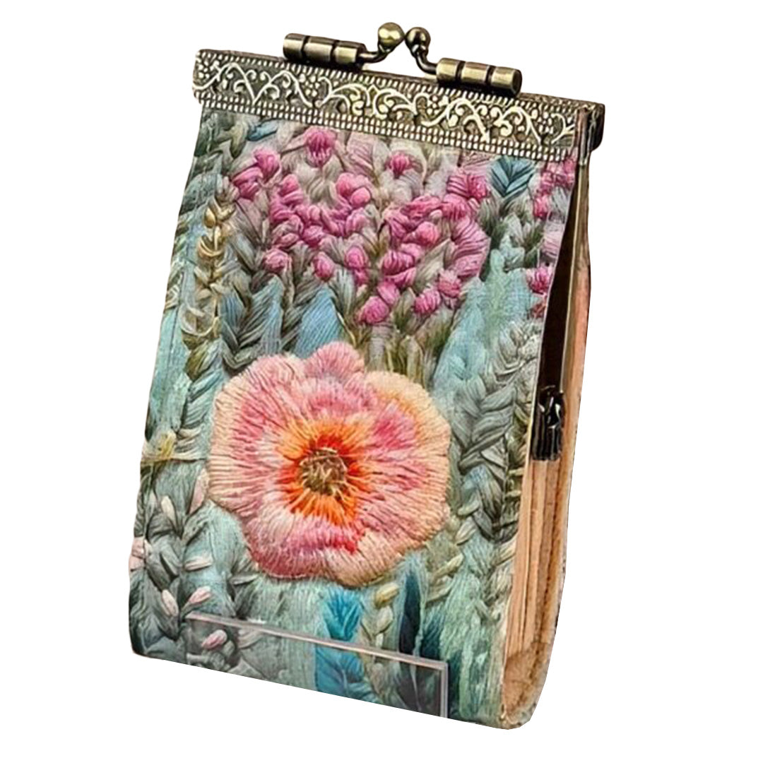 Cathayana Card Holder – Digital Embroidery Floral Print – Guthrie