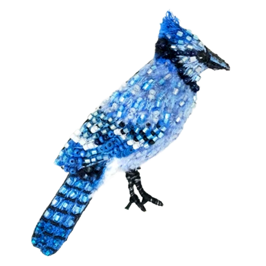 Trovelore Brooch Pin – Crested Blue Jay