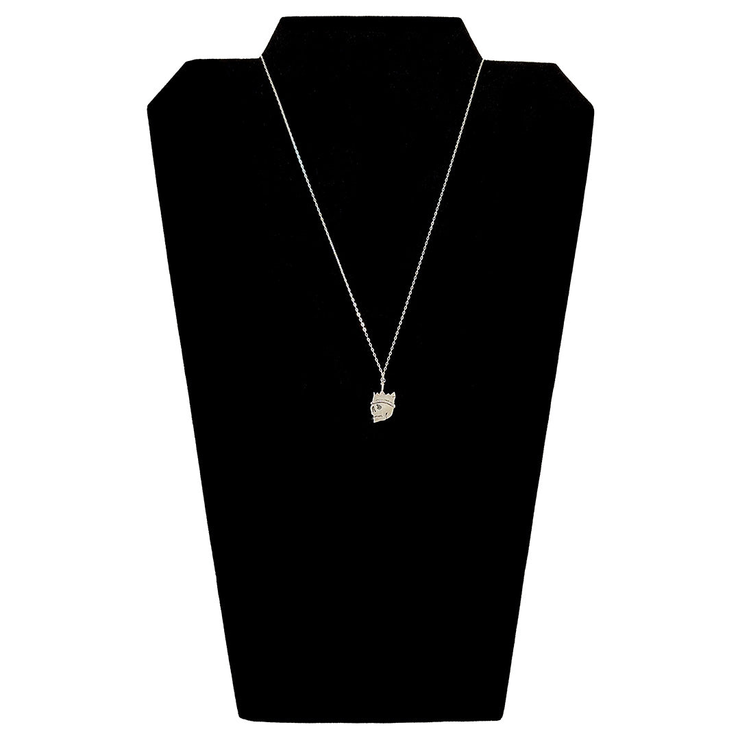 Penny Larsen Necklace – Side Skull With Crown