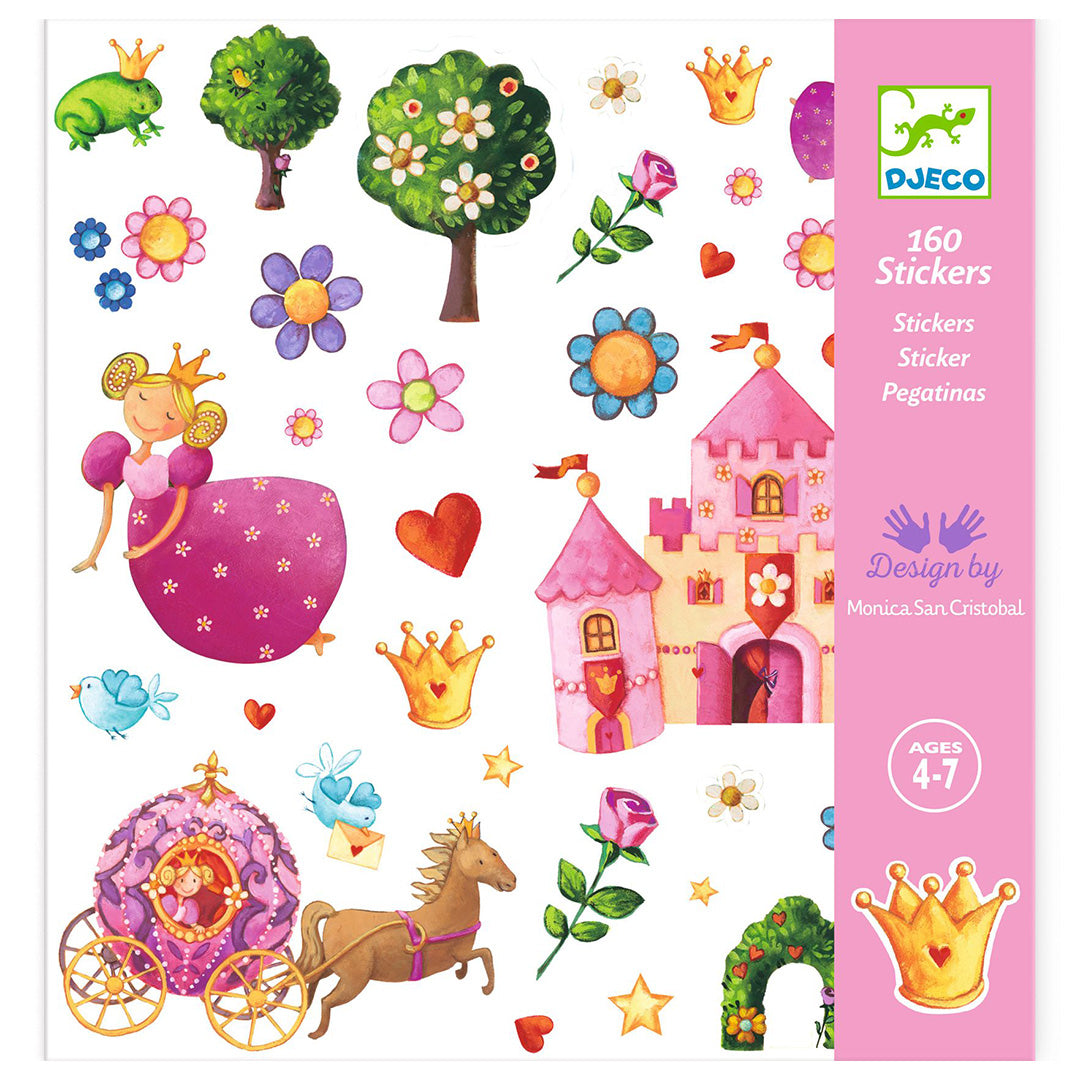 DJECO Sticker Sheets – Princess Marguerite