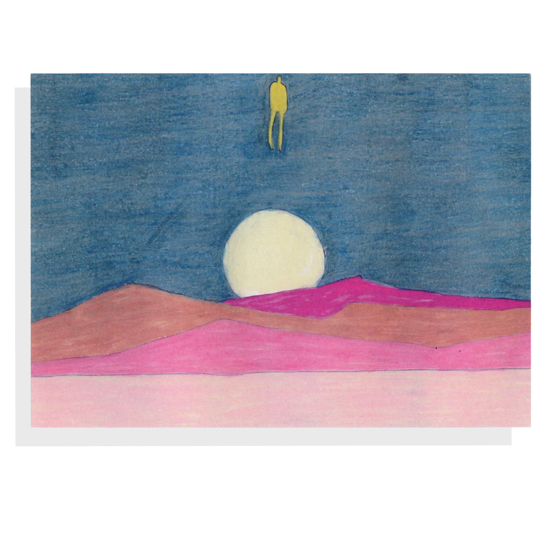 John Catron Notecard – Silhouette Gold