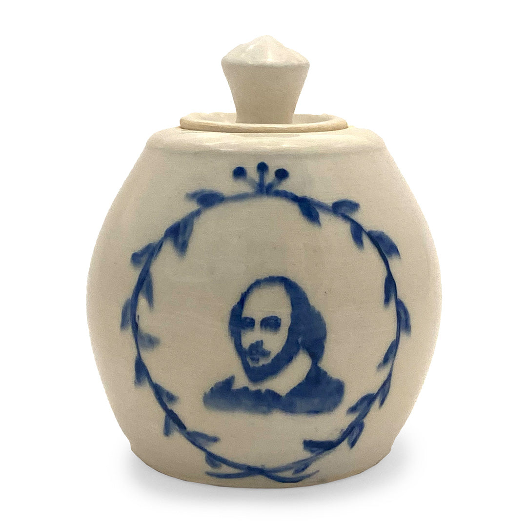 Sara L’Heureux Pottery – Shakespeare Lidded Jar
