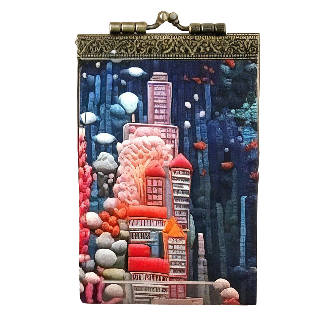 Cathayana Card Holder – Digital Embroidery Undersea Fairytale