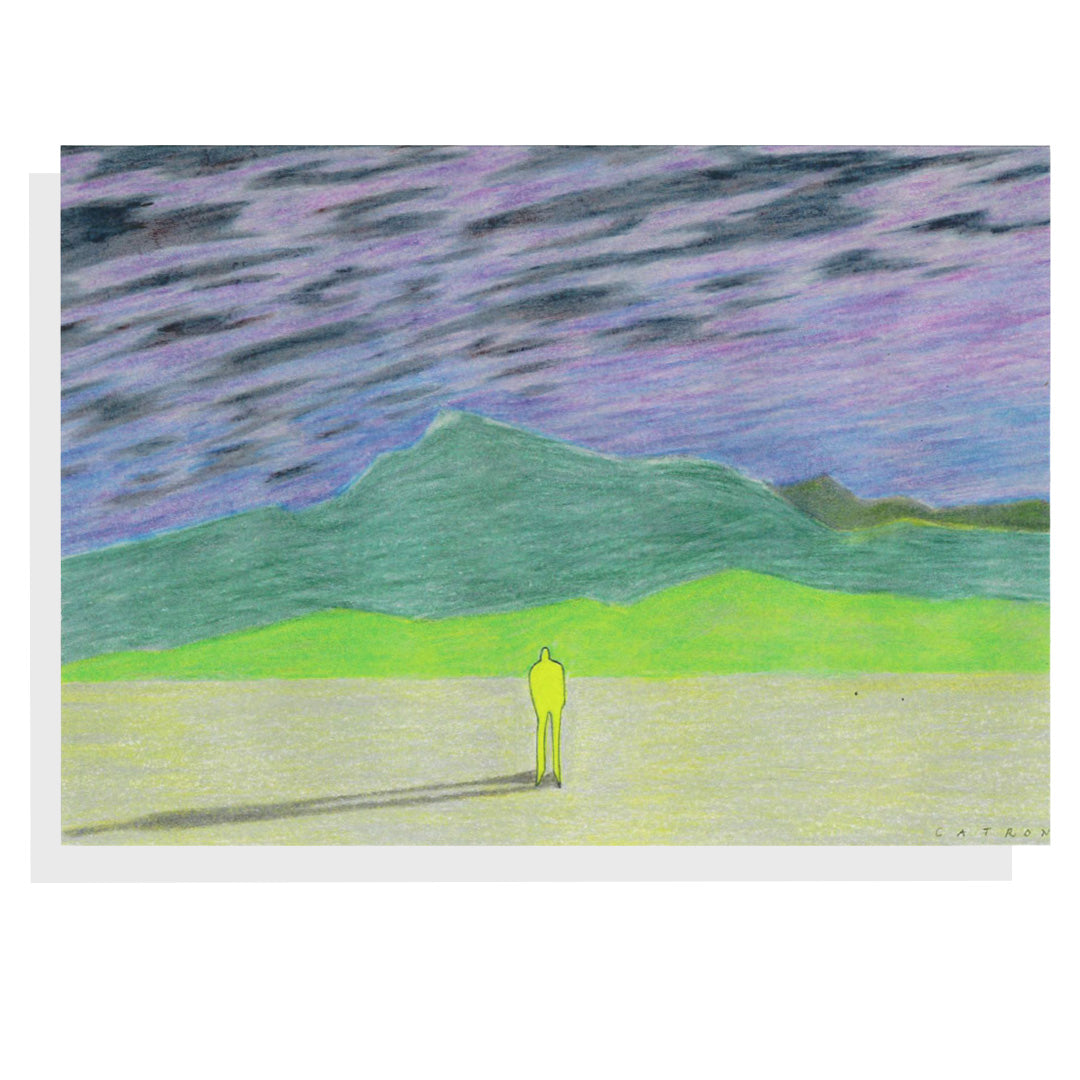 John Catron Notecard – Silhouette Lime