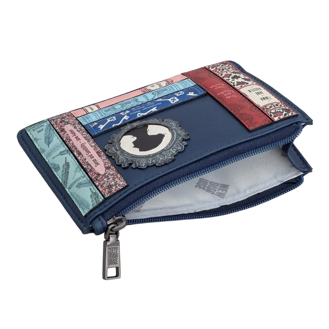 Jane Austen Book Club Zip Top Purse – Navy