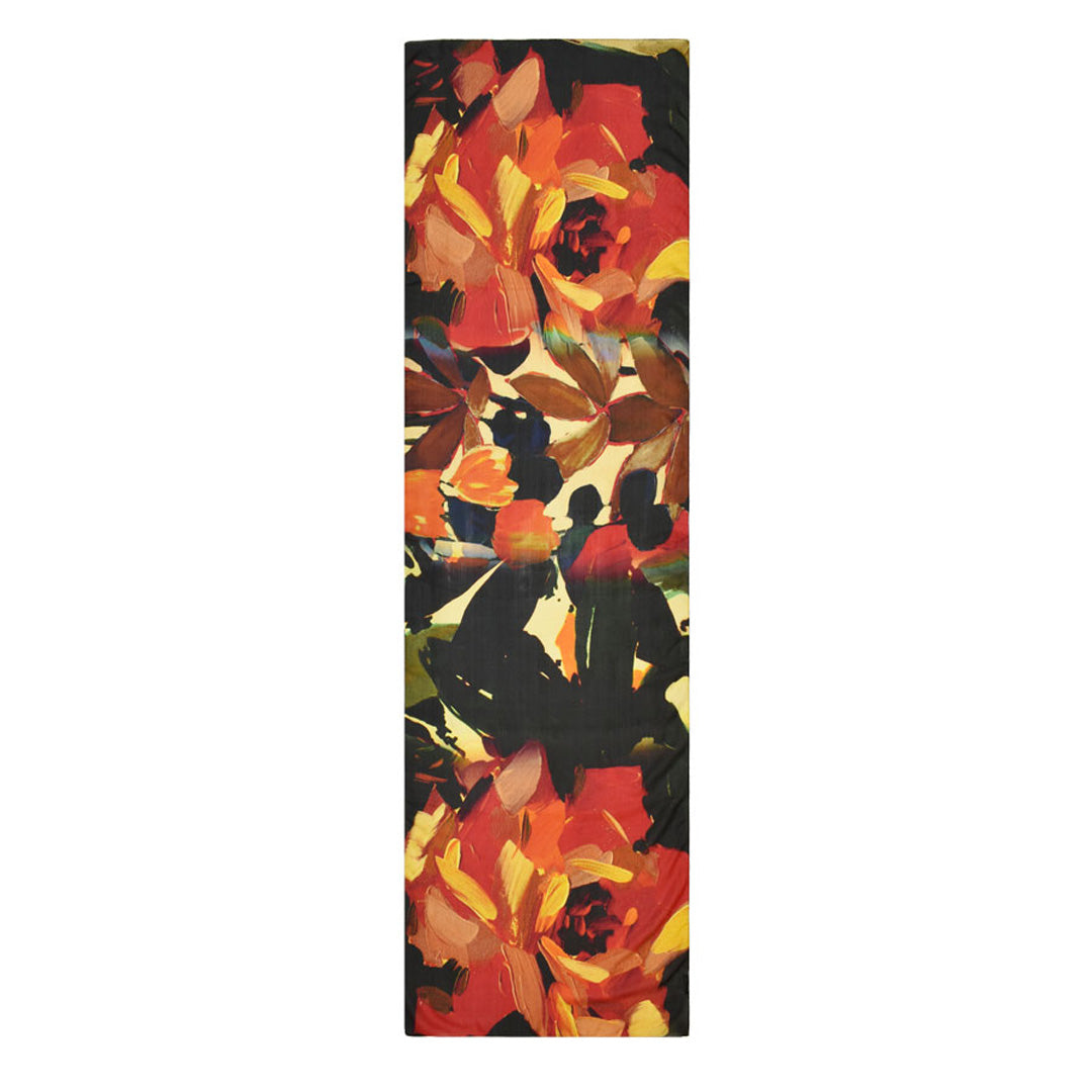 Dupatta Designs Scarf – Willamena Striking Floral Orange