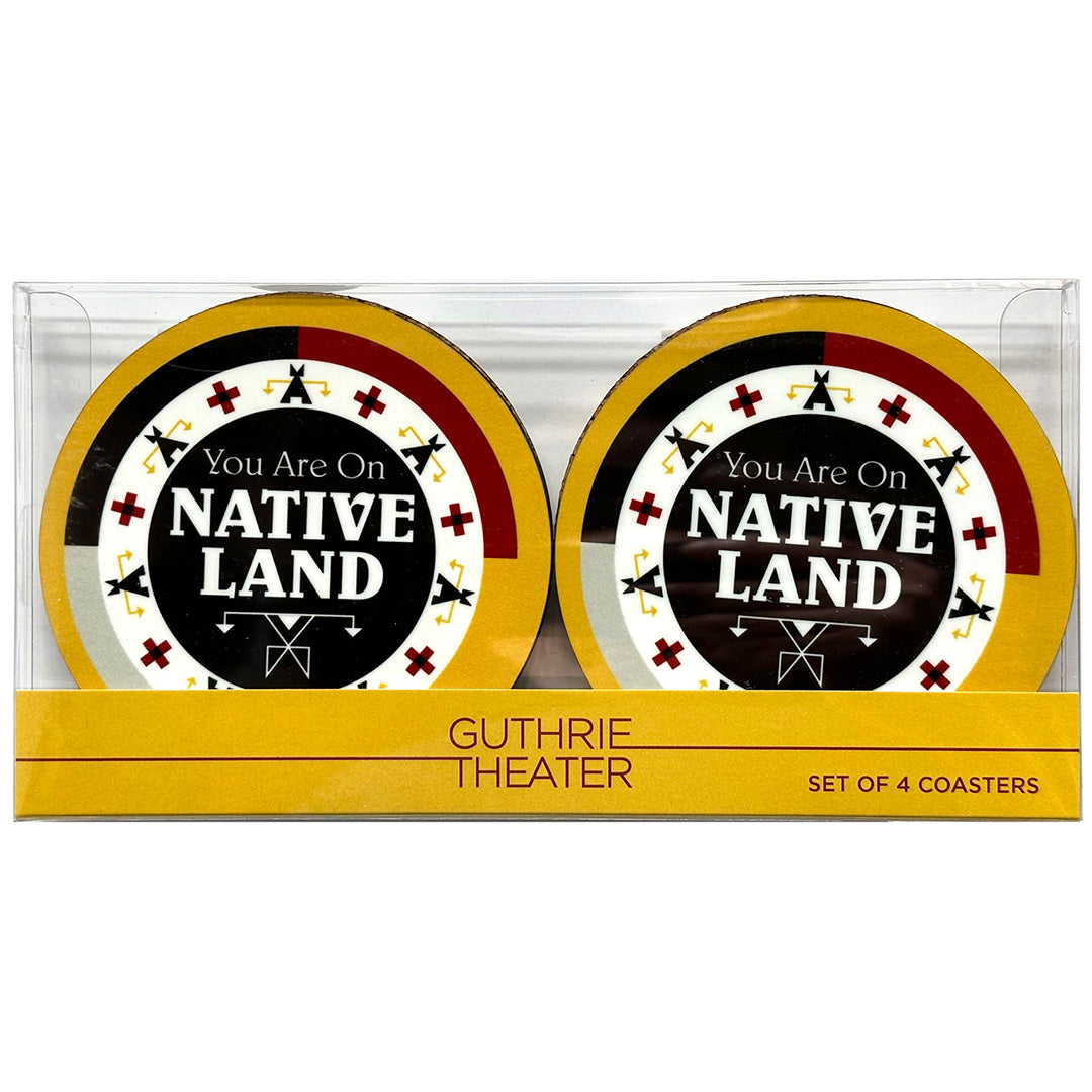 "You Are On Native Land" Coaster