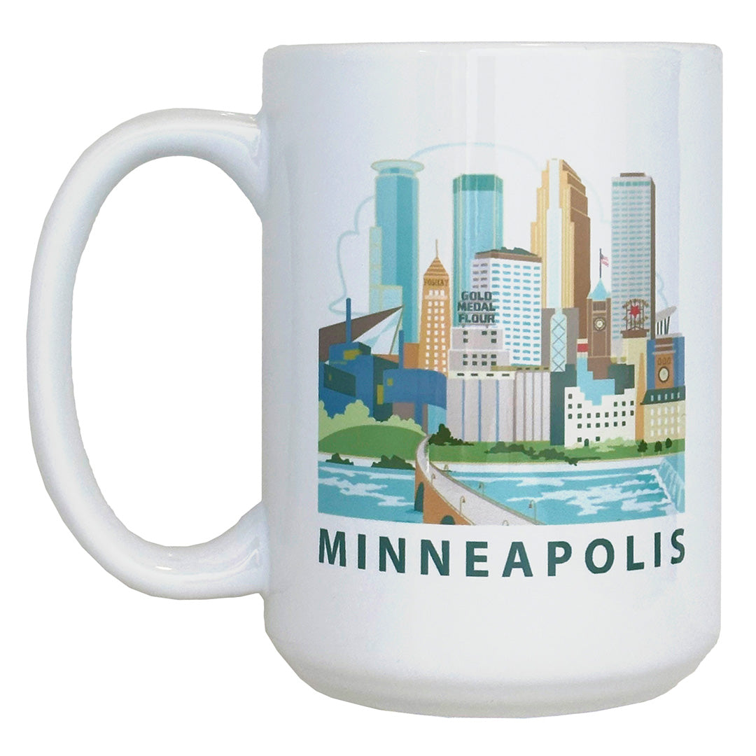 Cindy Lindgren Minneapolis River View Mug