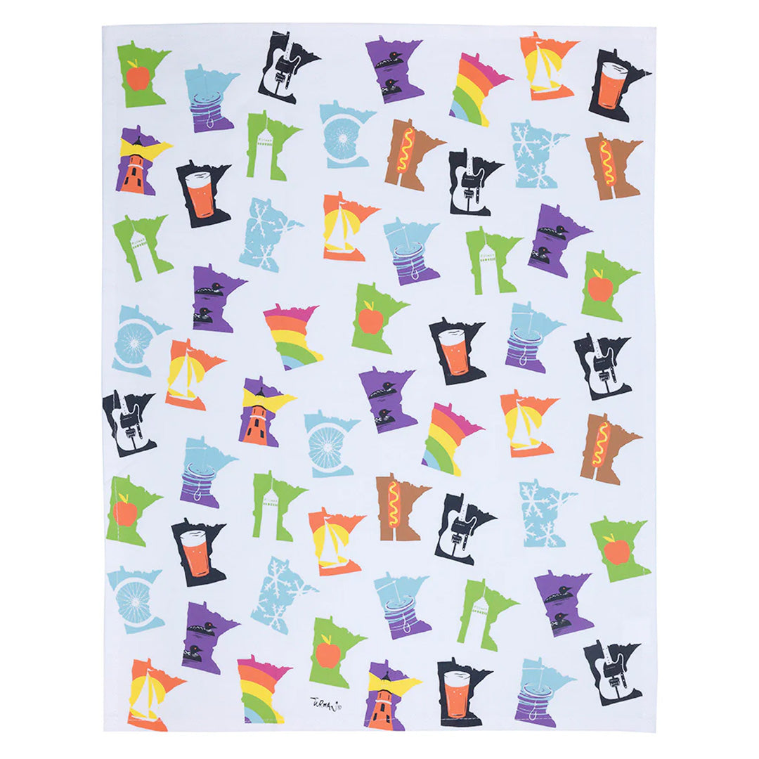 Adam Turman Minnesota Months Tea Towel