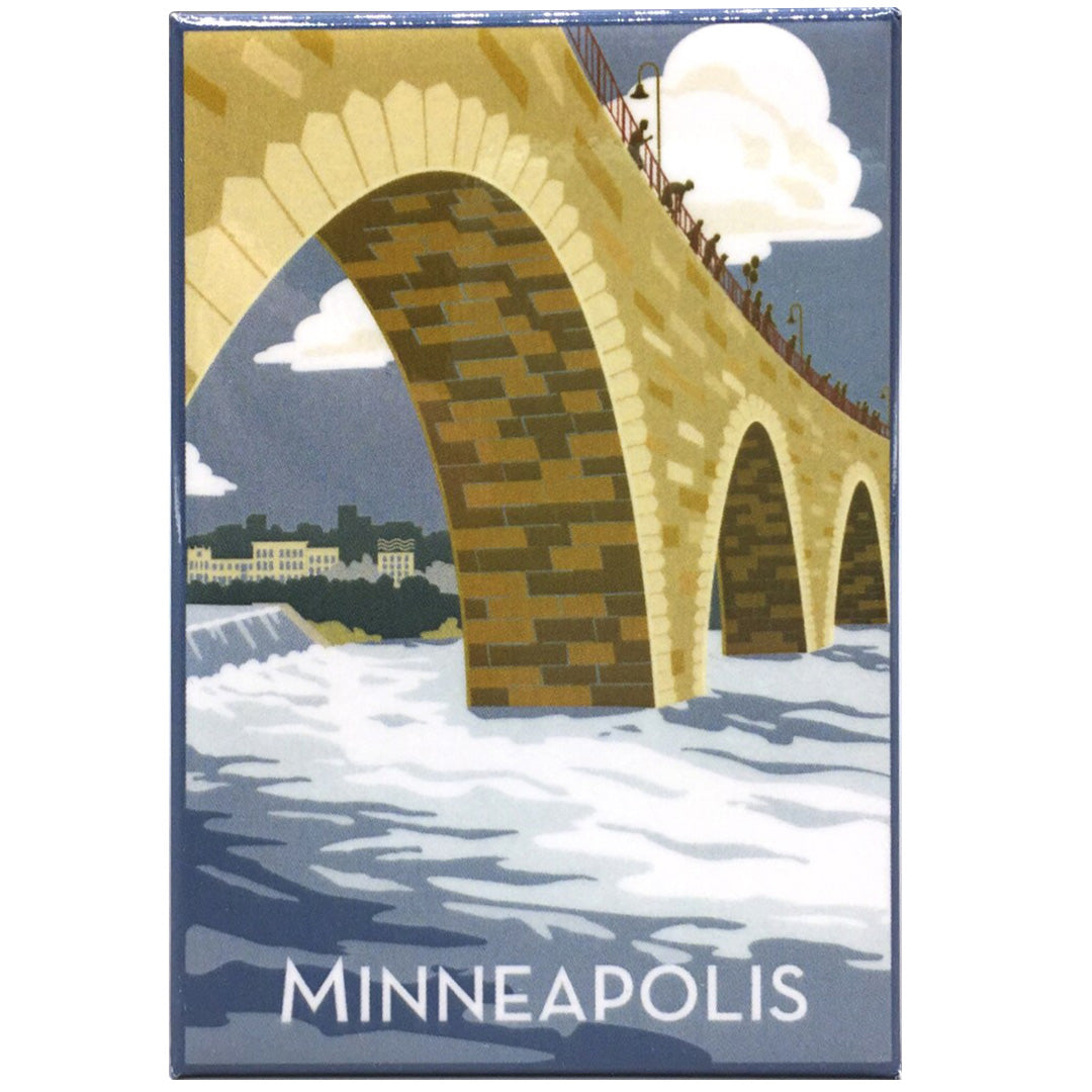 Cindy Lindgren Stone Arch Bridge Magnet