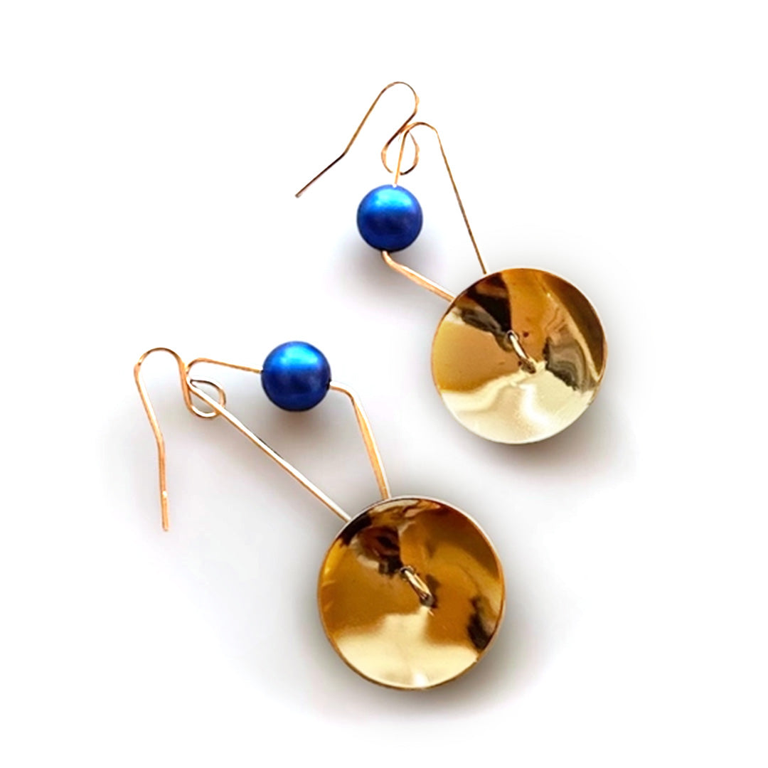 Cymbal earrings store