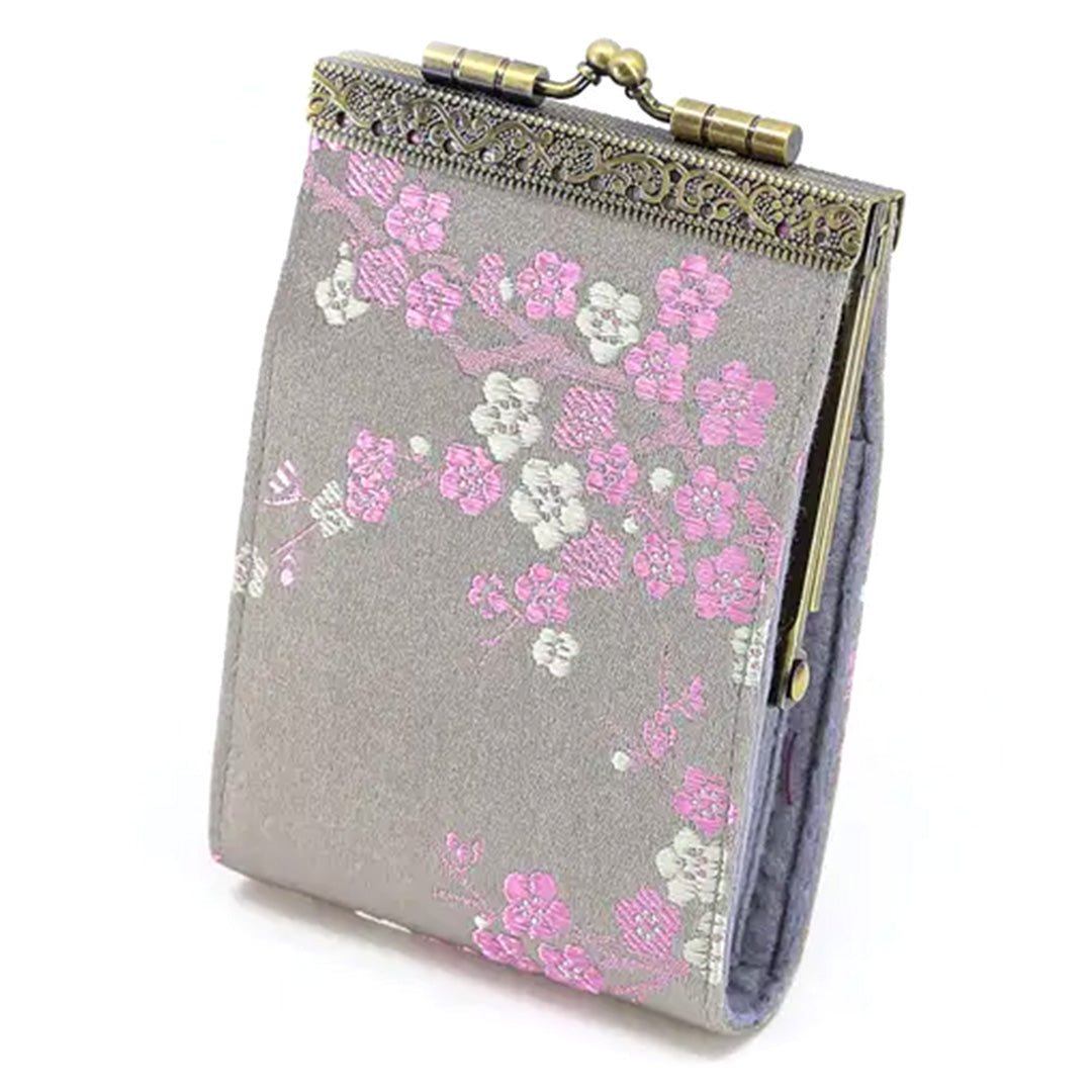 Cathayana Card Holder – Gray Cherry Blossom