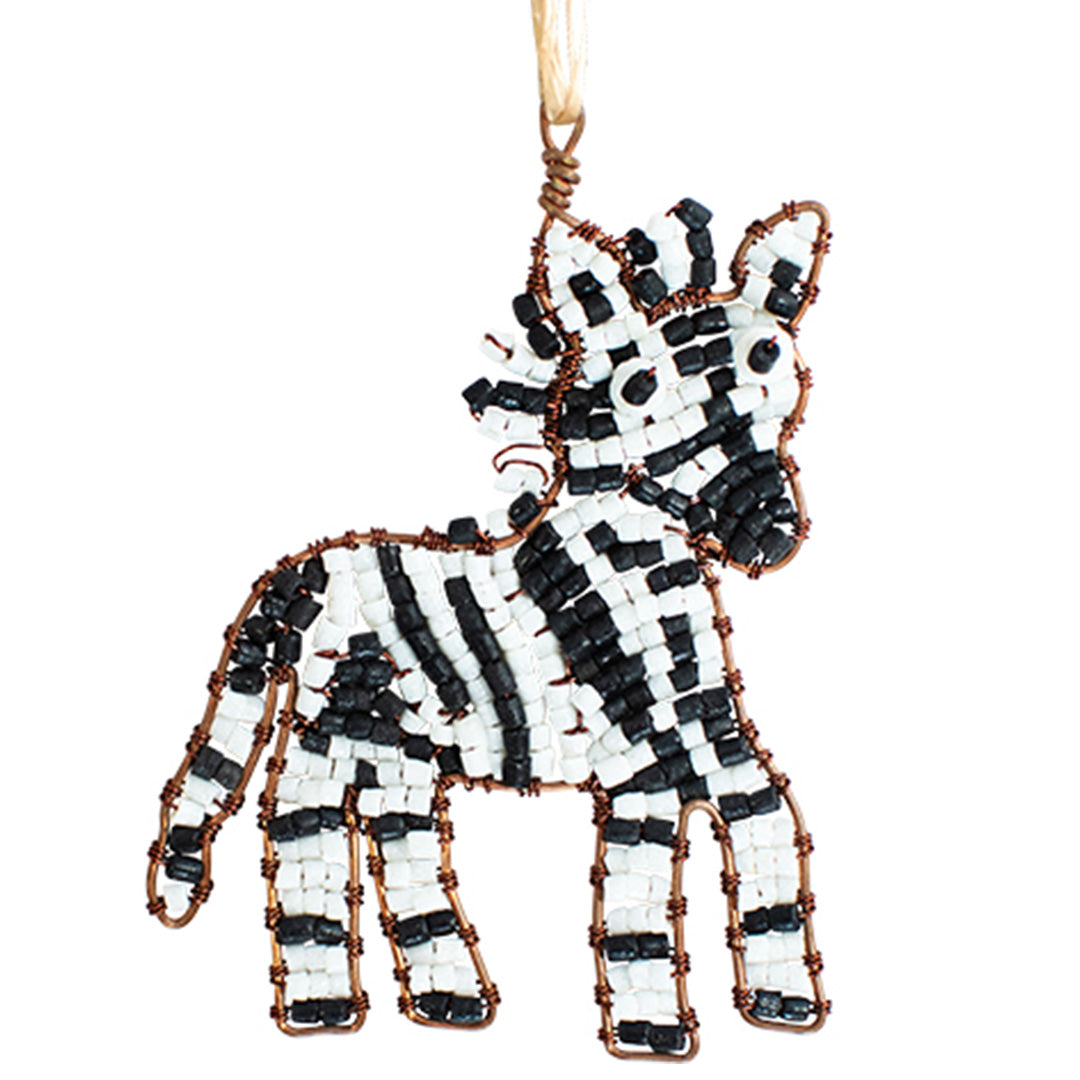 Global Mamas Ornament – Safari Zebra