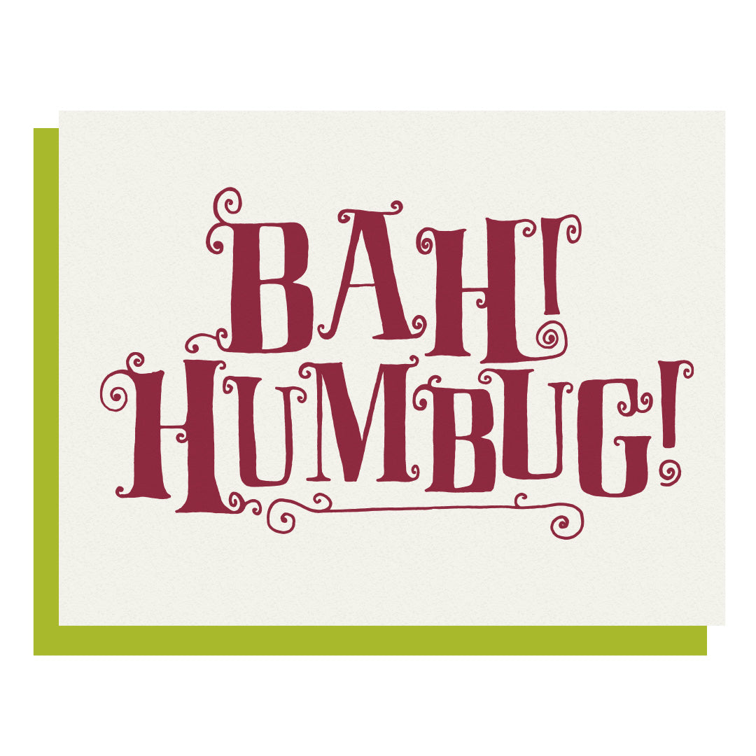 A Christmas Carol Card – Bah! Humbug!