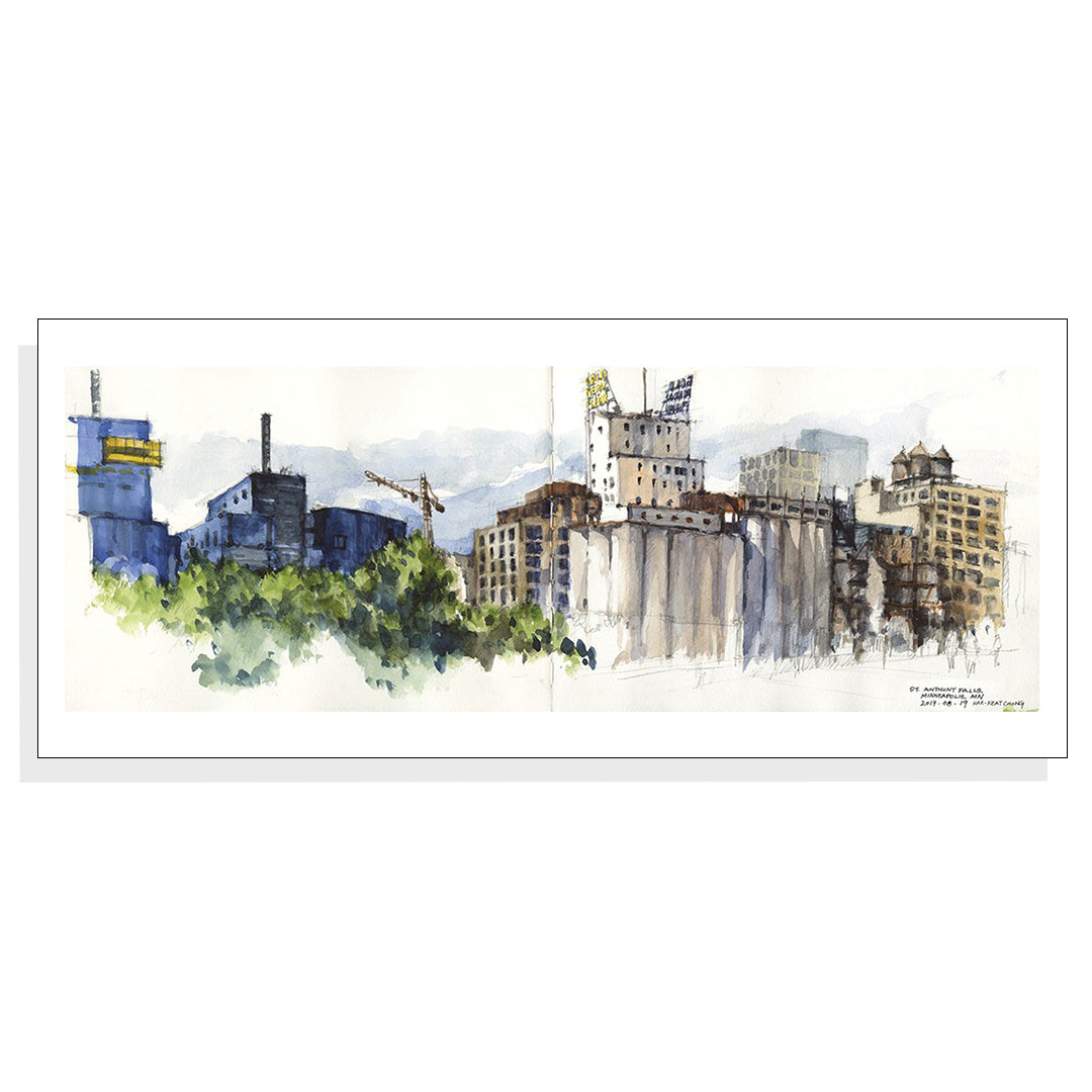 Kar-Keat Chong Mill Ruins Park No. 1 – Fine Art Mini Print/Notecard