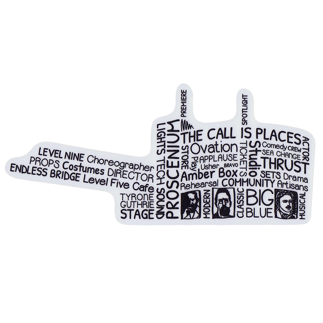 Guthrie Words Sticker