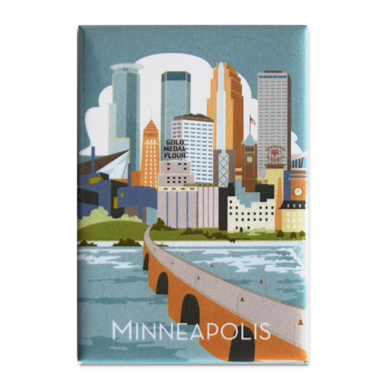 Cindy Lindgren Minneapolis River View Magnet