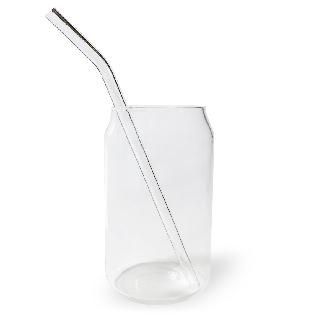 Glass Soda Can With Matching Straw – Guthrie Theater Store