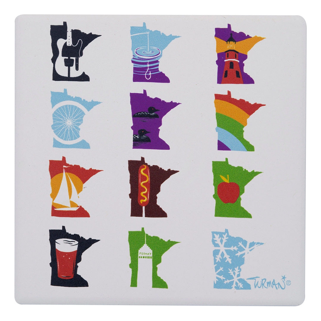 Adam Turman Minnesota Months Coaster