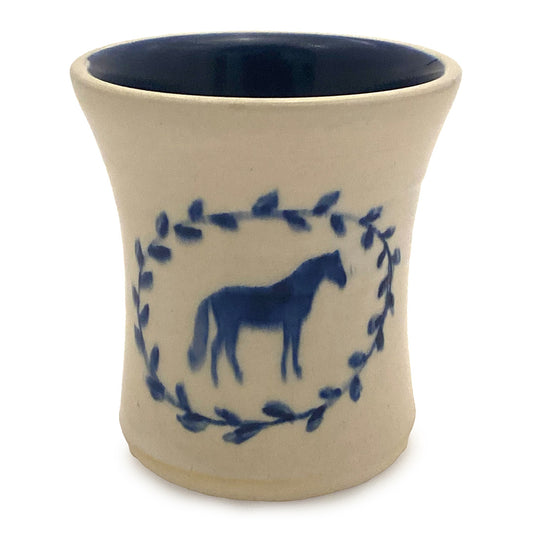 Sara L’Heureux Pottery – Horse Tumbler