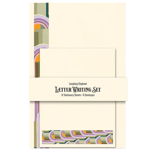Laughing Elephant Letter Writing Set – Art Deco Arches