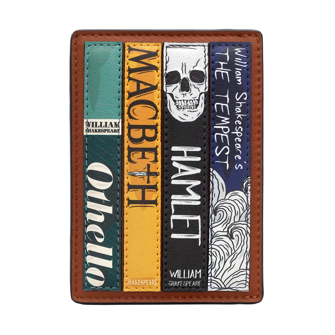Shakespeare Book Club Card Holder – Brown