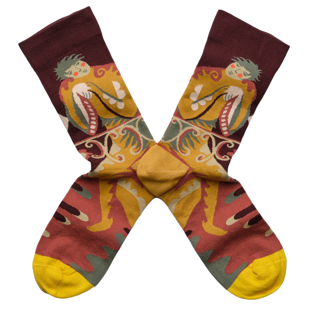 Bonne Maison Socks – Bordeaux Poet