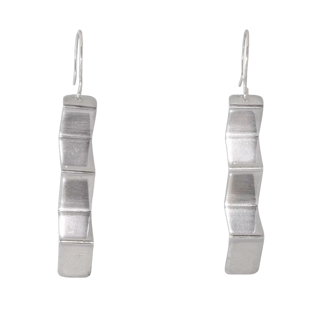 Ann Howington Earrings – Silver Fold