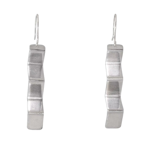 Ann Howington Earrings – Silver Fold