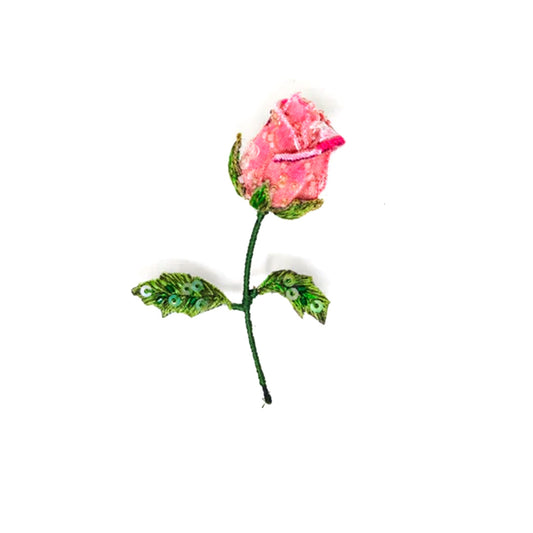 Trovelore Brooch Pin – Pink Rose Bud