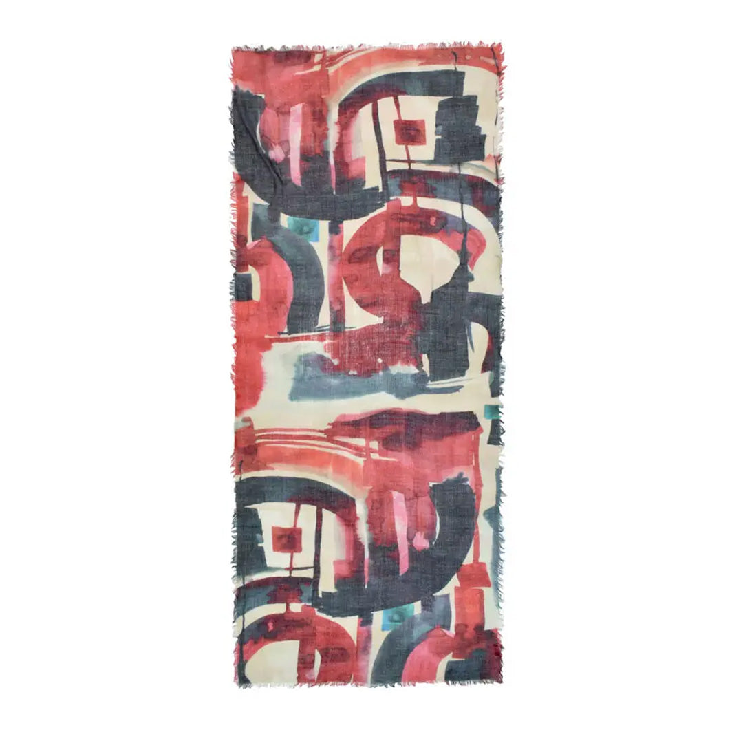 Dupatta Designs Scarf – Karter Contemporary Abstract Wool