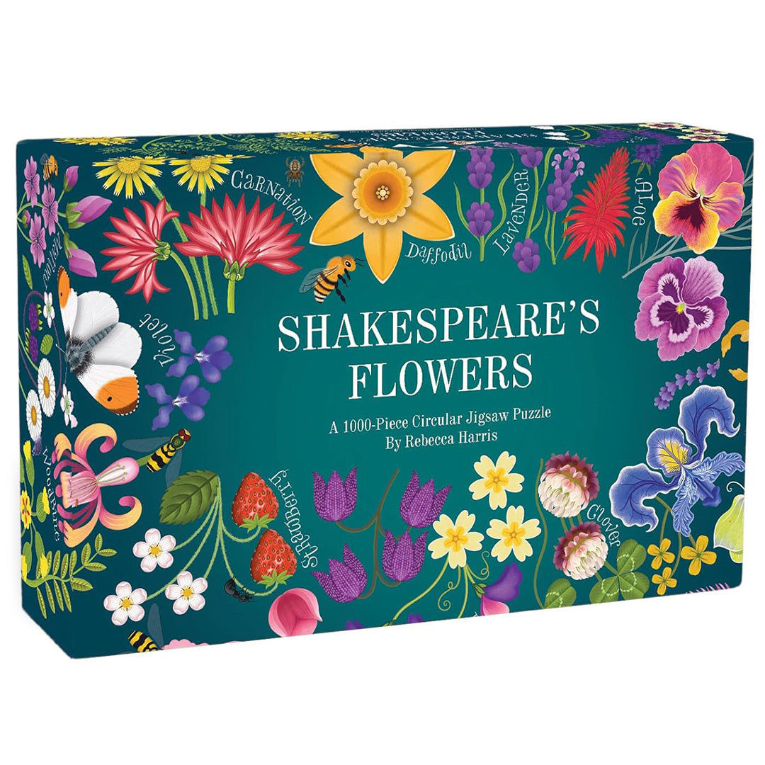 Shakespeare's Flowers: A 1000-Piece Circular Jigsaw Puzzle