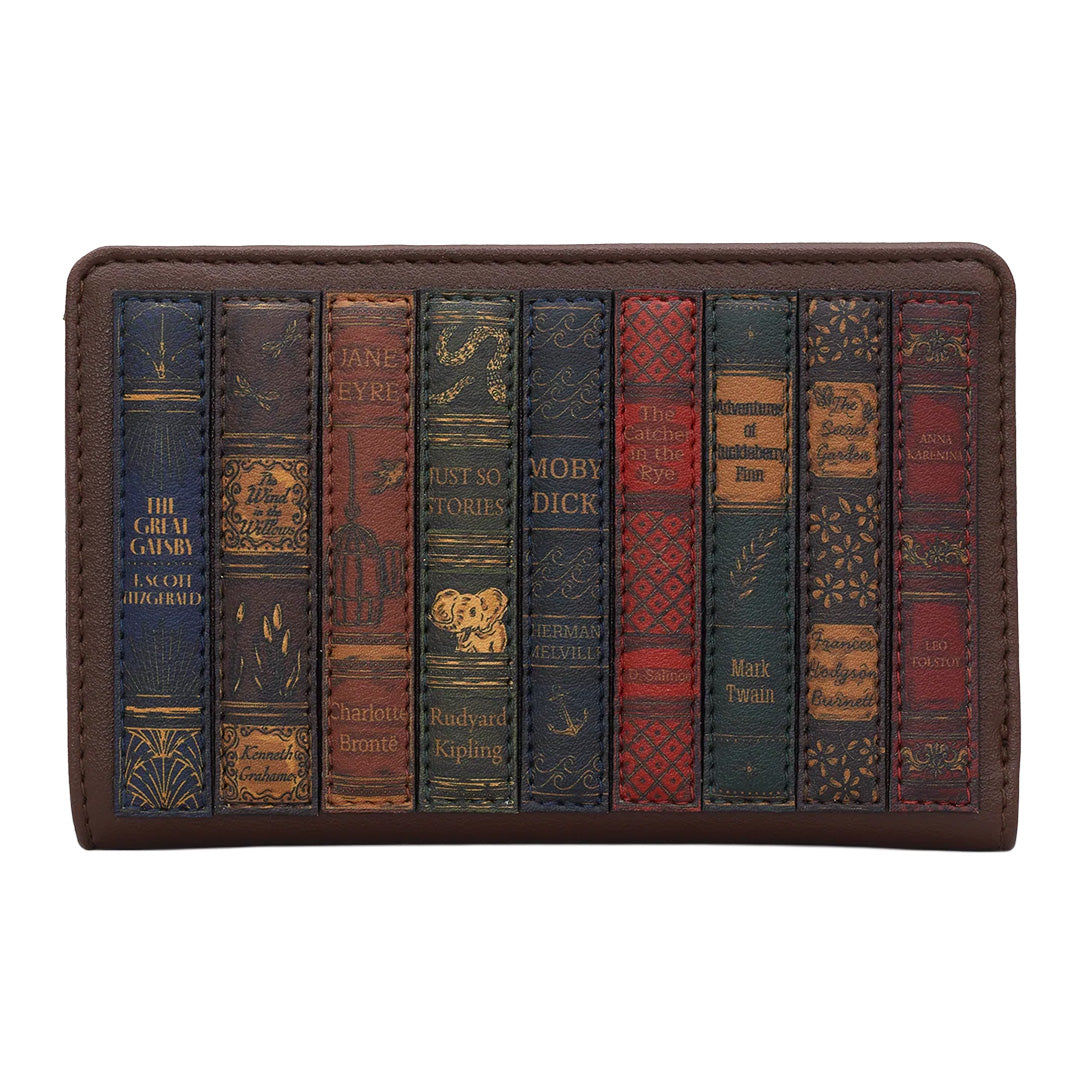 Classic Canon Book Club Zip Around Purse – Brown