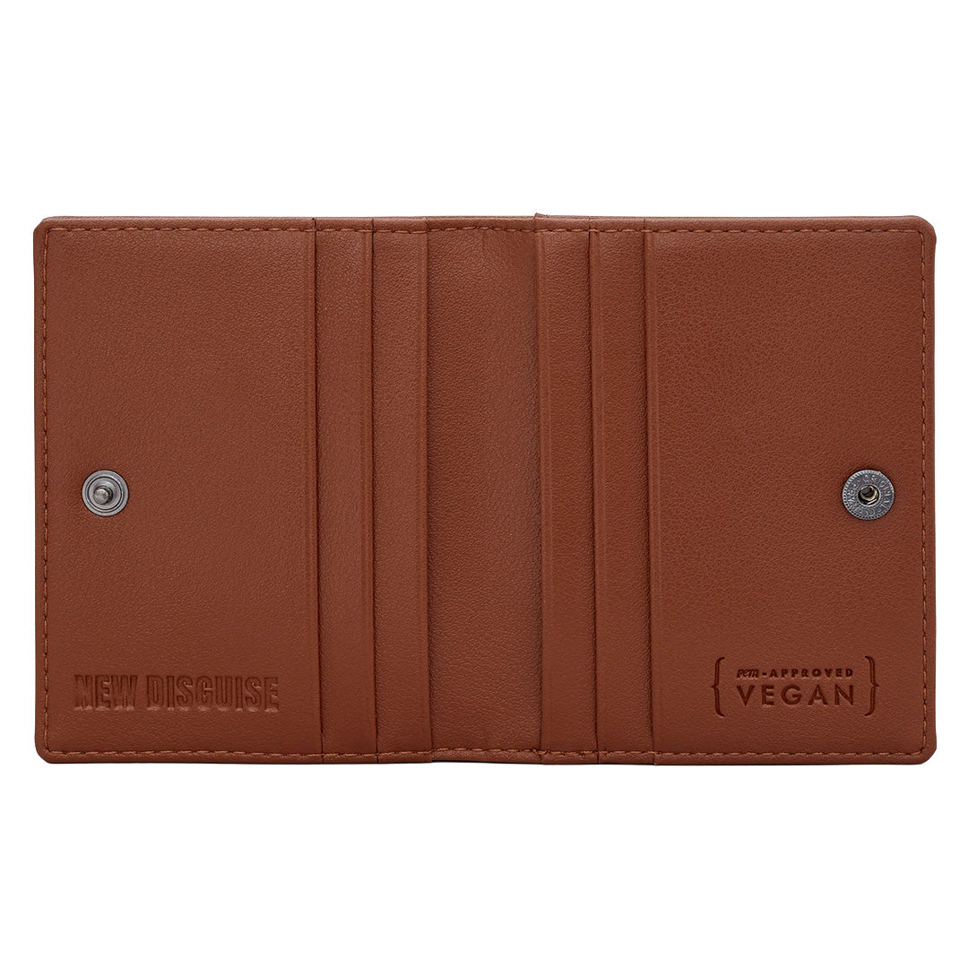 Shakespeare Book Club Flap Over Card Holder – Brown