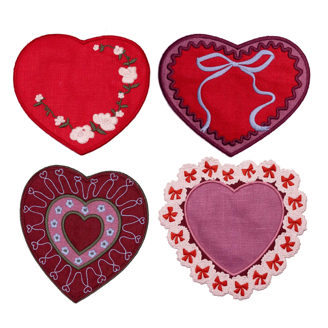 Sweethearts Cocktail Napkins (Set of 4)