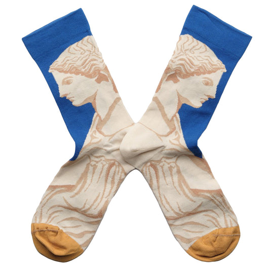 Bonne Maison Socks – Cobalt Statue