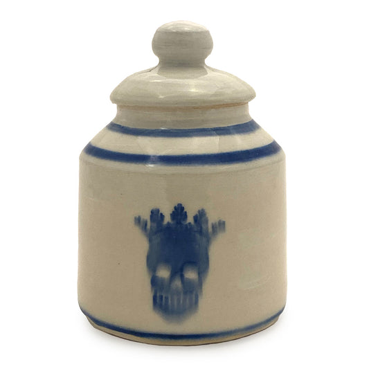 Sara L’Heureux Pottery – Skull Lidded Jar