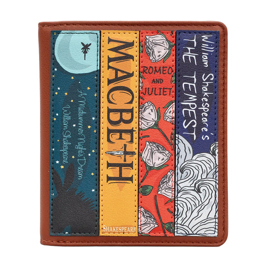 Shakespeare Book Club Flap Over Purse – Brown