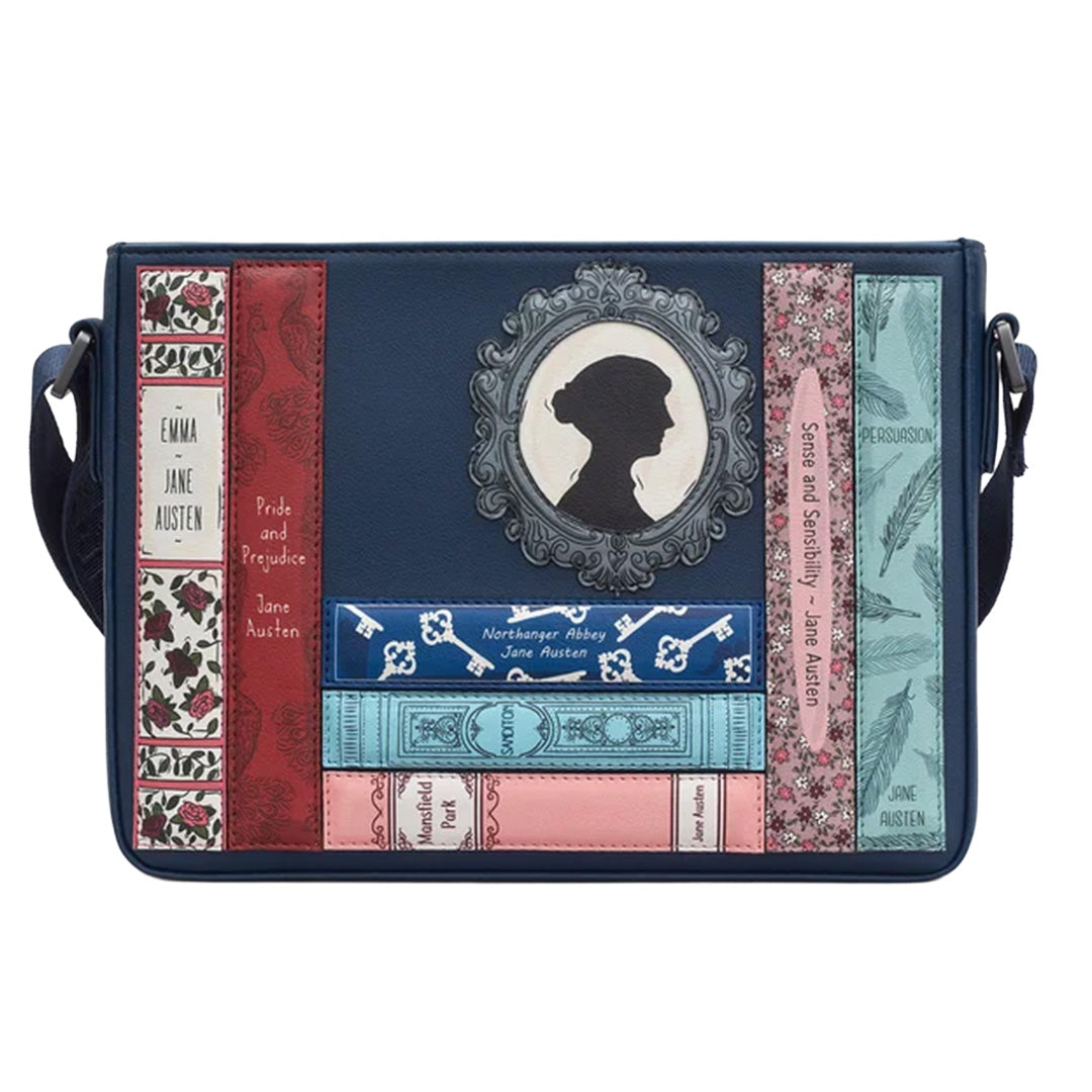 Jane Austen Book Club Cross Body Bag – Navy