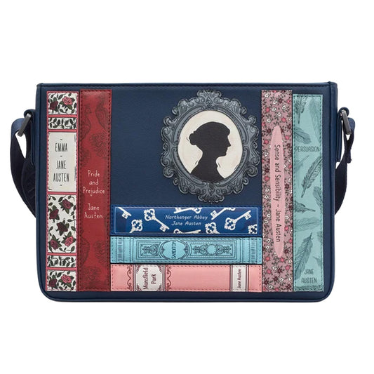 Jane Austen Book Club Cross Body Bag – Navy