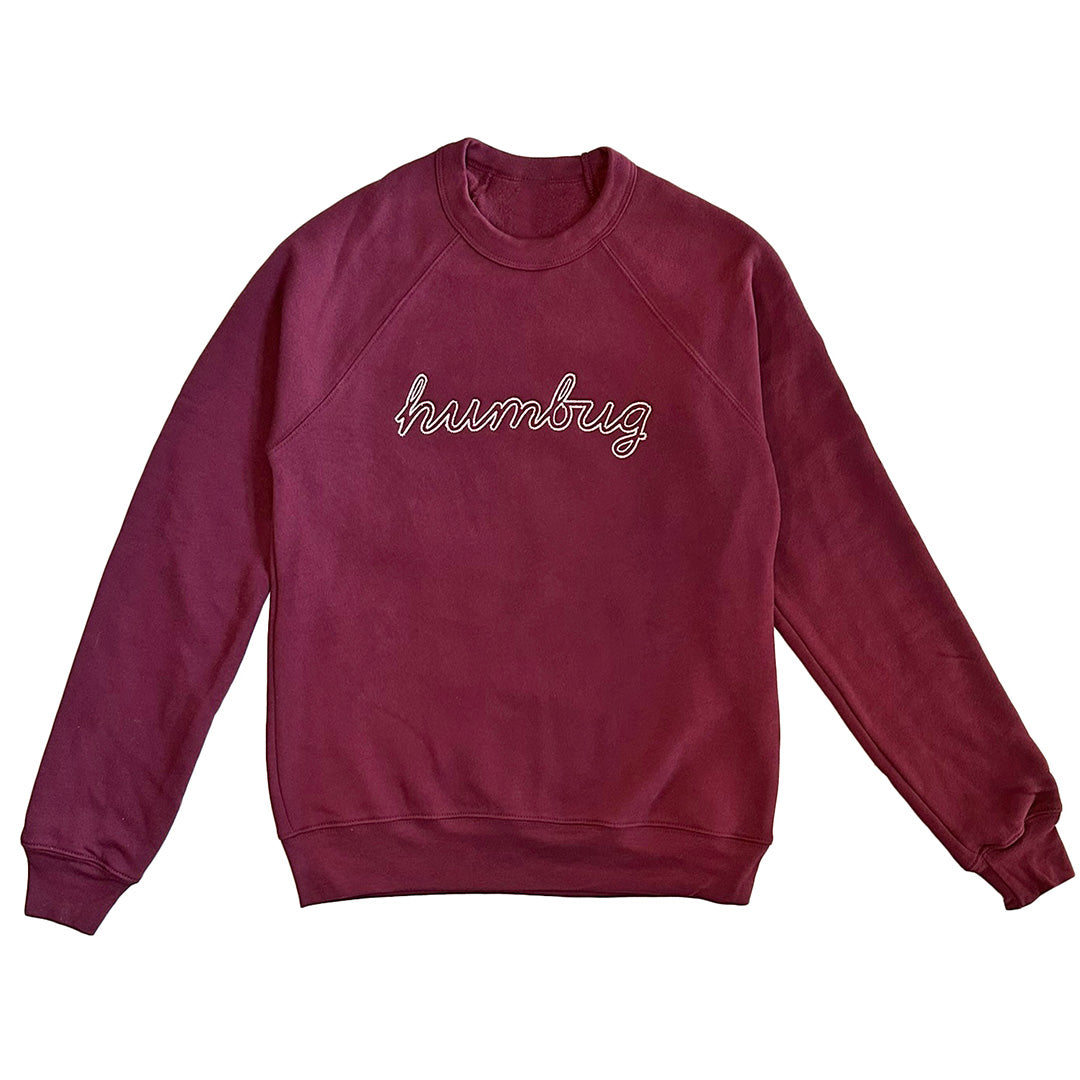 Humbug Long Sleeve Sweatshirt Maroon – Adult