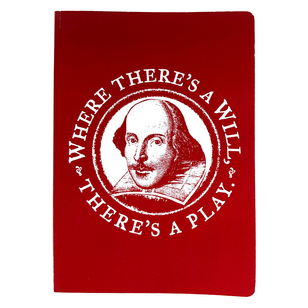 Shakespeare "Where There's a Will, There's a Play" Journal – Red