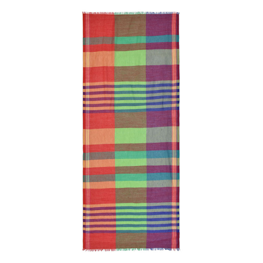 Dupatta Designs Scarf – Jeanette Plaid Orange