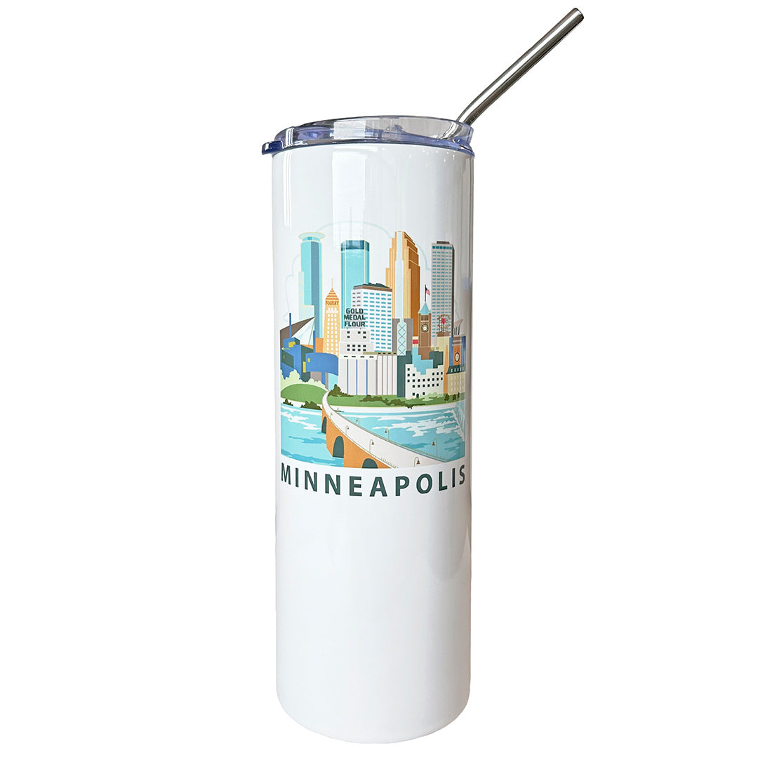 Cindy Lindgren Minneapolis River View Camp Tumbler Tall