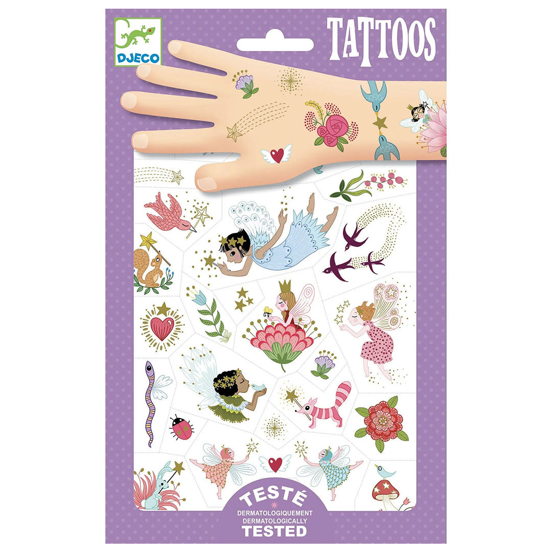 DJECO Temporary Tattoos – Fairy Friends