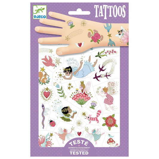 DJECO Temporary Tattoos – Fairy Friends